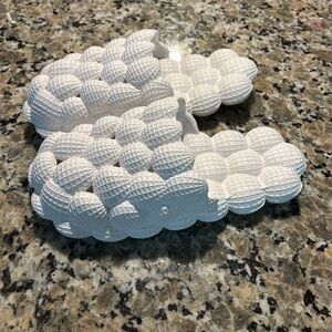 White Unisex (men’s) bubble slides new 11m